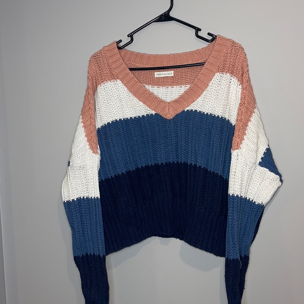 Colorblock, V-Neck sweater